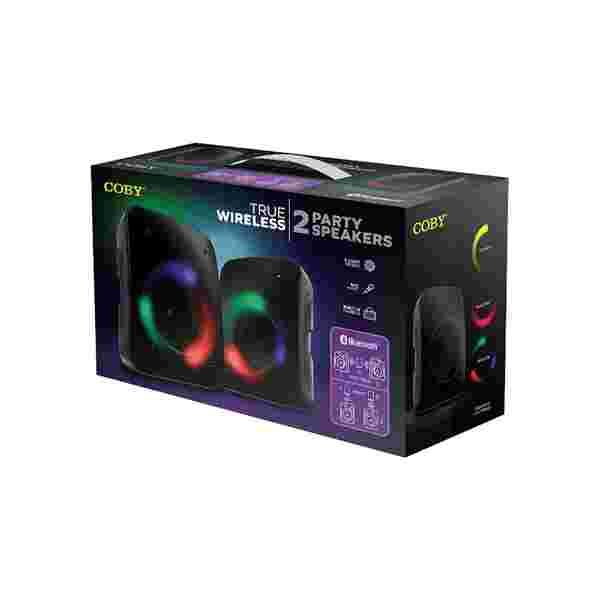 COBY BOCINAS PORTABLE (2), BLUETOOTH 5.0, LED - Imagen 1