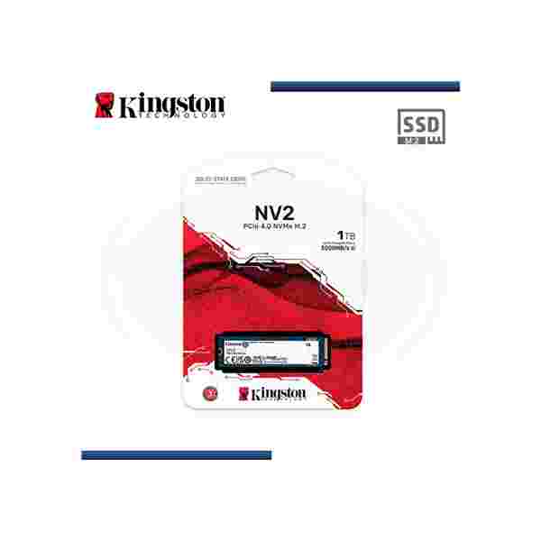 2100 KINGSTON 1000G NV2 M.2 2280 PCIE 4.0 NVME SSD- DISCO DE ESTADO SOLIDO KINGSTON (SNV2S/1000G) - Imagen 1