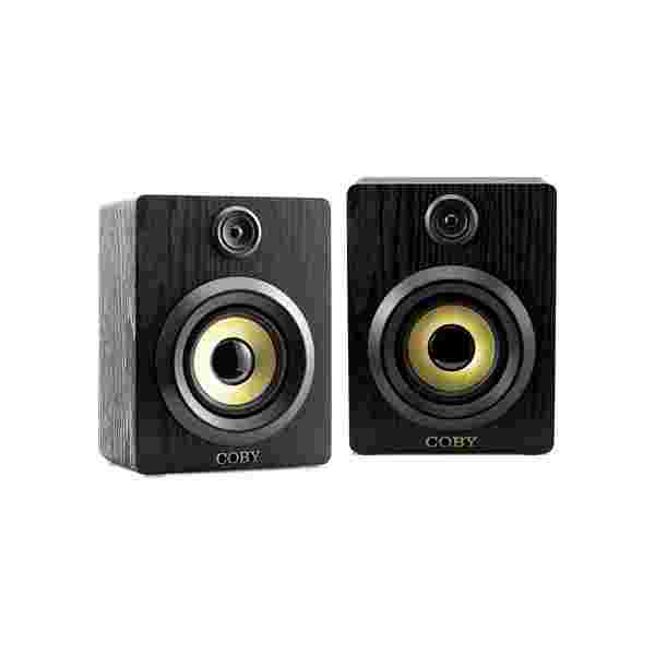 COBY BOCINA PORTABLE, 2 SHELF SPEAKER BLUETOOTH, STEREO, AUTO-CONNECTS, BLANCO - Imagen 1