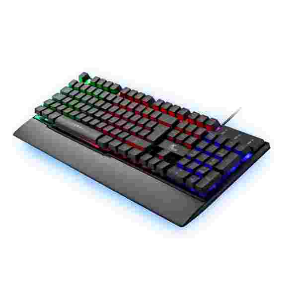 510 XTECH TECLADO GAMER, XTK-510E, USB, INGLES, MULTIMEDIA, LUZ DE FONDO - Imagen 1