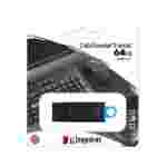 Kingston DataTraveler Exodia 64GB | Memoria USB 3.2 | Almacenamiento Portátil | Negro + Azul