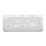 LOGITECH TECLADO K650 WIRELESS Y BLUETOOH INGLES COLOR BLANCO