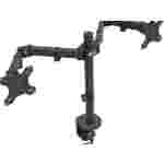 Soporte Klip Xtreme para Doble Monitor (KPM-310) | 13" - 32" | Inclinación de 90° | Soporte de Escritorio con Prensa