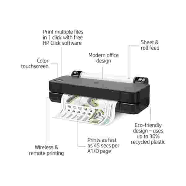 HP IMPRESORA DESIGNJET T210 24" LARGE-FORMAT PRINTER - COLOR - PLOTTER* - Imagen 1
