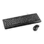 KLIP XTREME TECLADO MOUSE, DESKMATE, USB, NEGRO, ESPAÑOL, (KCK-213S)