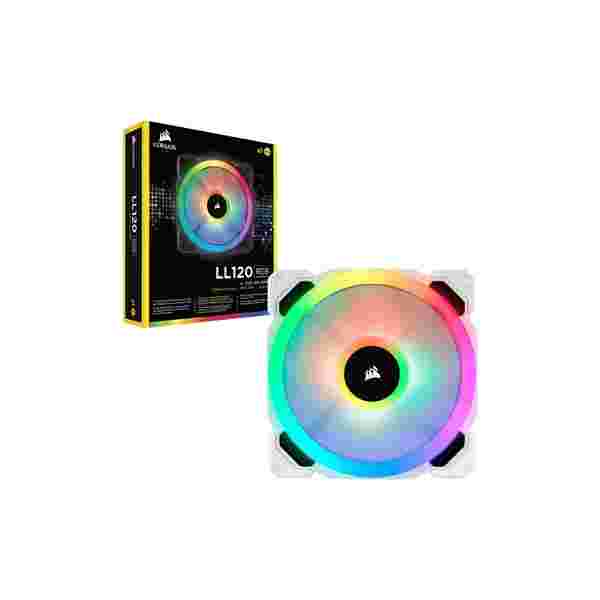 CORSAIR ABANICO LL120 RGB MAGNETICO PARA CASE 120MM, BLANCO (CO-9050091-WW)* - Imagen 1