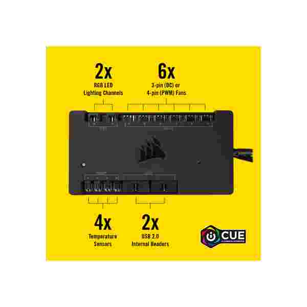 7eddebc7-b6b0-415a-9c2c-86dbce30c514 CORSAIR CONTROLADORA CORSAIR SMART ICUE COMMANDER PRO* - Imagen 1