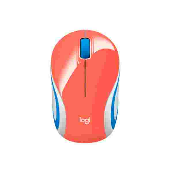 7f68cc49-16bd-4283-94e6-0e67aaf863be LOGITECH MOUSE M187 INALAMBRICO MINI OPTICO CORAL - Imagen 1