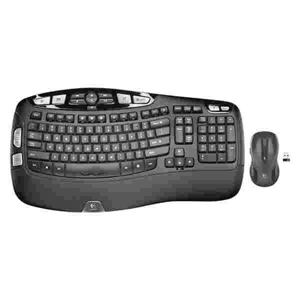 85188 LOGITECH TECLADO MOUSE MK550 WAVE,WIRELES COMBO INGLES - Imagen 1