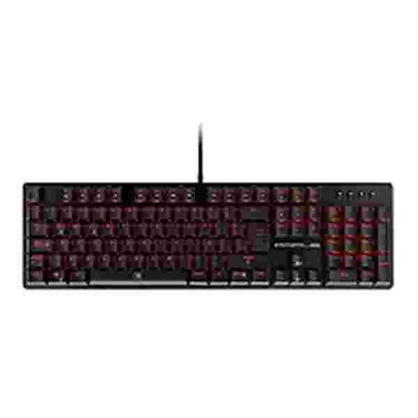 87035 PRIMUS TECLADO GAMING USB CON ILUMINACION FIJA ROJA - Imagen 1