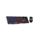ARGOM TECLADO MOUSE COMBAT GAMING COMBO USB BACKLIGHT INGLES COLOR NEGRO