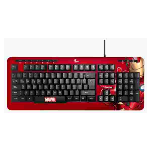 93203 XTECH TECLADO MARVEL IRON MAN, USB MULTIMEDIA, ESPAÑOL - Imagen 1