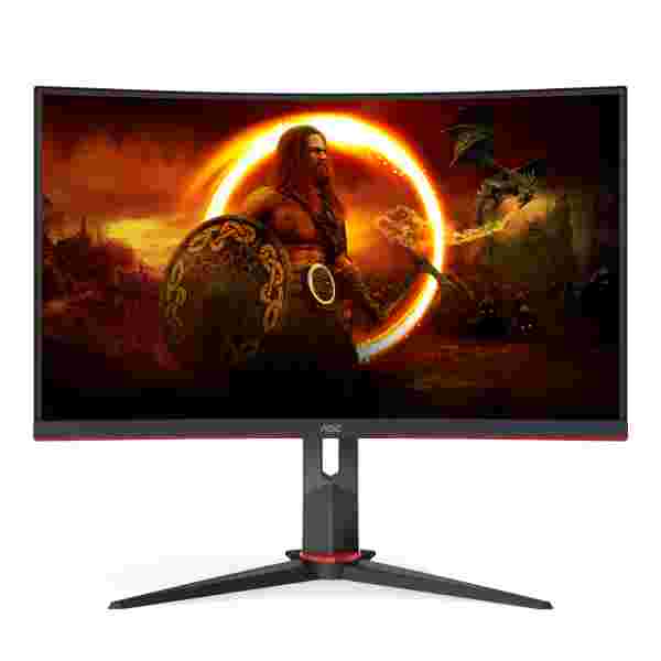 AOC Curvo C24G2 AOC 24" Curvo C24G2 | 165Hz | Full HD | FreeSync Premium | Panel LED Curvo 1500R - Imagen 1