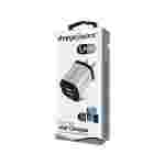 Cargador de Pared Dual USB Chargeworx | 2.4A | Plateado