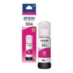 Epson T504 Magenta | Botella de Tinta Original | 70 ml | Para Impresoras EcoTank Serie L