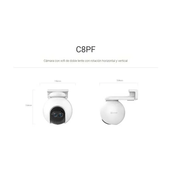 EZVIZ CAMARA CON DOBLE LENTE MODELO C8PF - Imagen 1