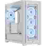 Corsair iCUE 5000X QL Edition | Mid-Tower | Cristal Templado | White | 4 Abanicos QL 120 mm