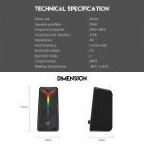 BOCINA BLUETOOTH, AUXILIAR RGB FANTECH Mod.GS301 - Imagen 2