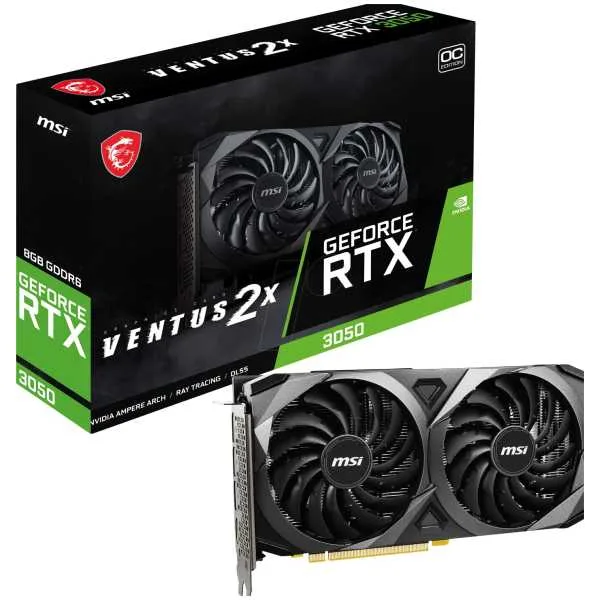Version 1.0.0 MSI Gaming GeForce RTX 3050 Ventus 2X 8G OC - Imagen 1