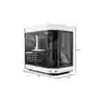 HYTE Y60 - Carcasa para juegos de computadora ATX de cristal templado panorámico de doble cámara con cable vertical PCIE 4.0 - Imagen 8