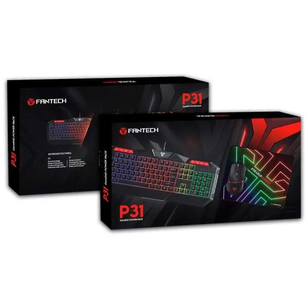 Combo Gaming Fantech P31 HERO – Teclado, Mouse, Mousepad y Headset - Imagen 2
