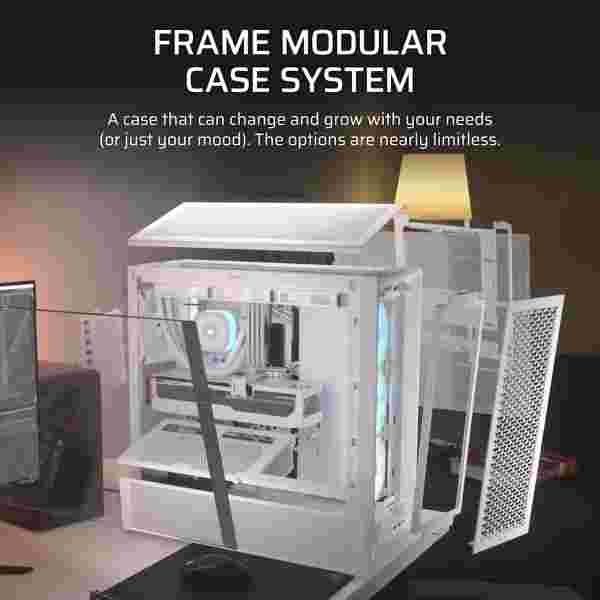 Corsair Frame 4000D | Mid Tower | ATX / Micro-ATX / Mini-ITX | Chasis Modular | Blanco - Imagen 3