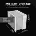 Corsair 2500D Airflow | Mid Tower | Dual Chamber | mATX / mini-ITX | Blanco - Imagen 6