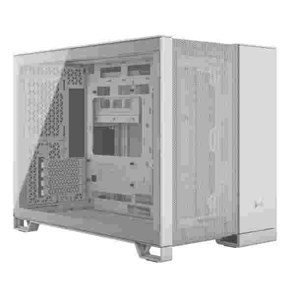 Corsair 2500D Airflow | Mid Tower | Dual Chamber | mATX / mini-ITX | Blanco - Imagen 8