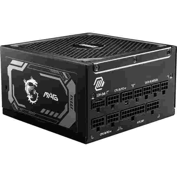 Power Supply Msi Mpg A1250Gl Pcie 5.0 | 1250W | 80 Plus Gold | Full Modular - Imagen 1