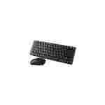 Agiler AGI-9890 | Combo Teclado + Mouse Inalámbrico | Idioma Inglés | Nano Receiver USB | Negro