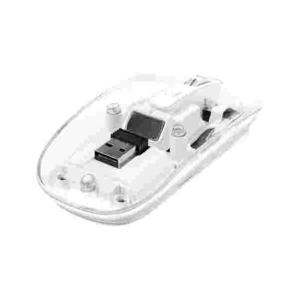 Agiler Wireless | Mouse Inalámbrico USB | Batería Recargable | Diseño Transparente - Imagen 2