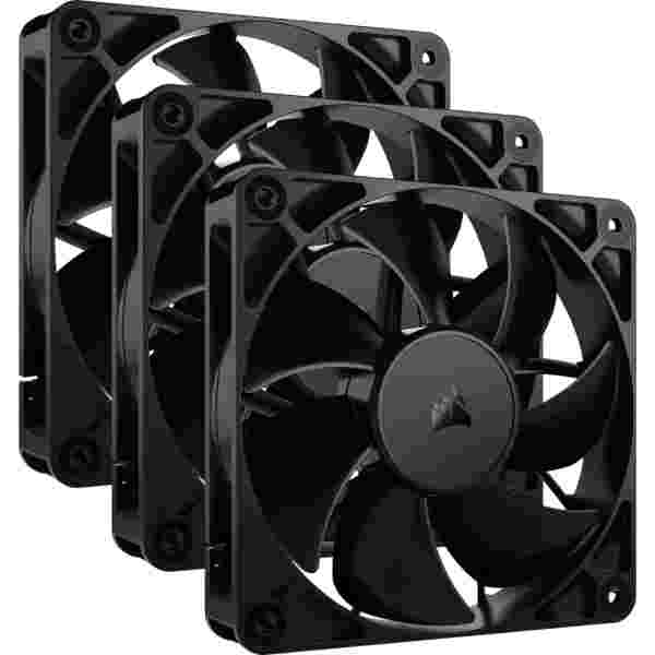 Corsair RS120 | Abanico para Case 120 mm | PWM | Rodamiento Magnético | Pack 3 Unidades | Negro - Imagen 1