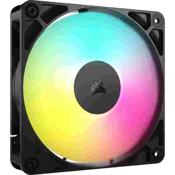 Corsair_RS120_ARGB Corsair RS120 ARGB | Abanico para Case 120 mm | PWM | Rodamiento Magnético | Negro - Imagen 1