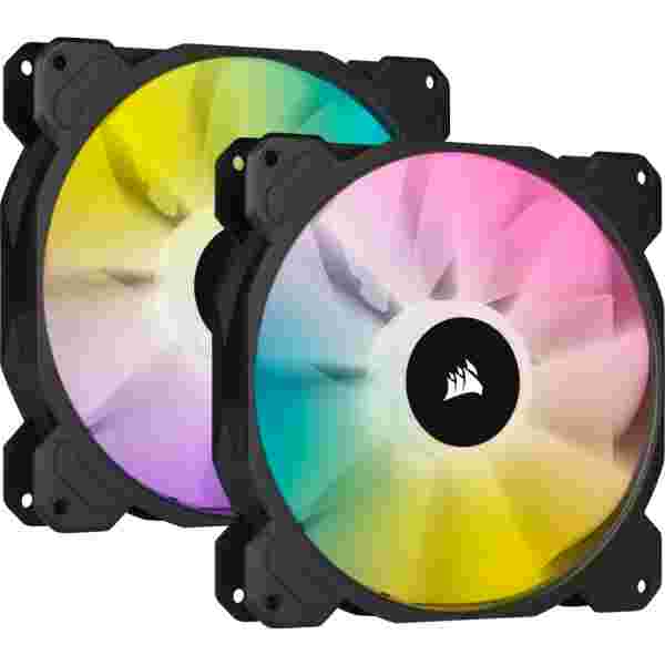 Corsair_SP140_RGB_Elite_Performance Corsair SP140 RGB Elite Performance | Abanicos para Case | 140 mm | Dual Pack | RGB | Negro - Imagen 1