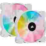 Corsair SP140 RGB Elite Performance | Abanicos para Case | 140 mm | Dual Pack | RGB | Blanco | iCUE Hub Incluido
