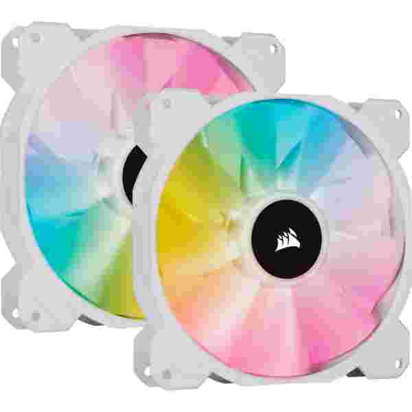 Corsair_SP140_RGB_Elite_Performance1 Corsair SP140 RGB Elite Performance | Abanicos para Case | 140 mm | Dual Pack | RGB | Blanco | iCUE Hub Incluido - Imagen 1