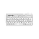 Logitech Pebble Keys 2 K380s | Teclado Inalámbrico | Bluetooth + USB 2.4GHz | Español | Off-White