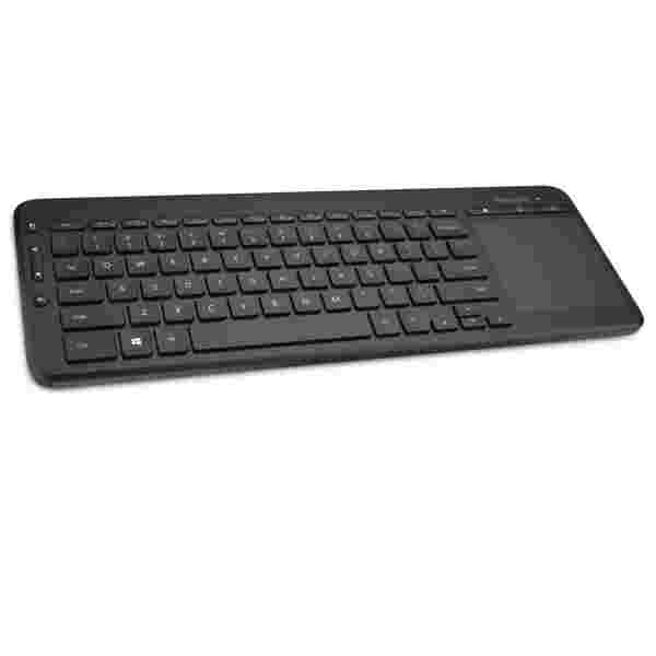 Microsoft All-in-One Media Keyboard | Teclado Inalámbrico Multimedia | Touchpad Integrado | Inglés - Imagen 1