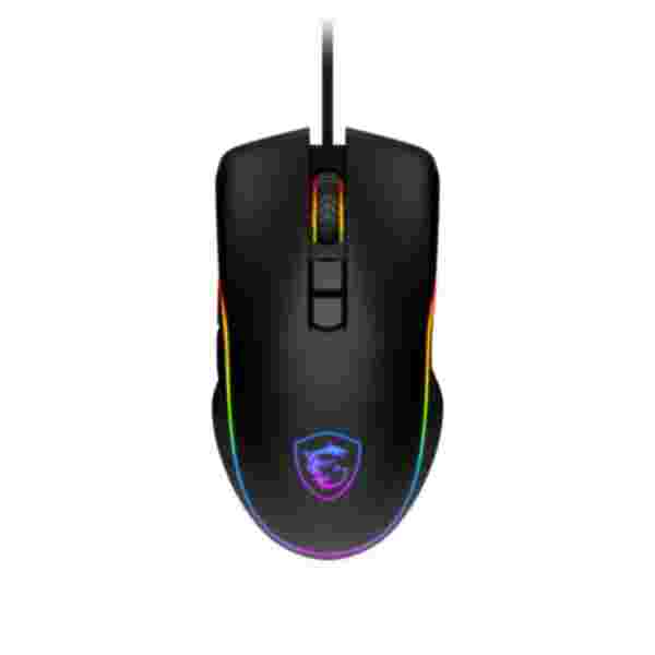 MSI Forge GM300 | Mouse Gamer USB | Sensor Óptico 7200 DPI | Iluminación RGB | Negro - Imagen 1