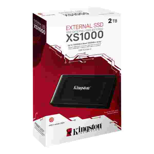 Kingston SSD Externo Portátil 2TB | USB-C | USB 3.2 Gen 2 | Hasta 1050 MB/s - Imagen 1