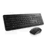 Dell KM3322W-R-US | Teclado y Mouse Inalámbricos | Inglés | Combo PC | Color Negro
