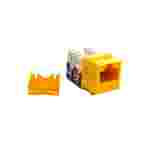 Jack Mini Keystone Agiler | CAT5E | Tipo 110 | Amarillo