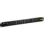 Patch Panel Nexxt CAT5e | 16 Puertos PoE | Pasivo 160W | Con Power Supply (PCGPPPOE161014BK)