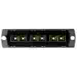 Placa Adaptadora Leviton OPT-X | OM2 50/125 µm | SC Dúplex | 6 Fibras | Negra