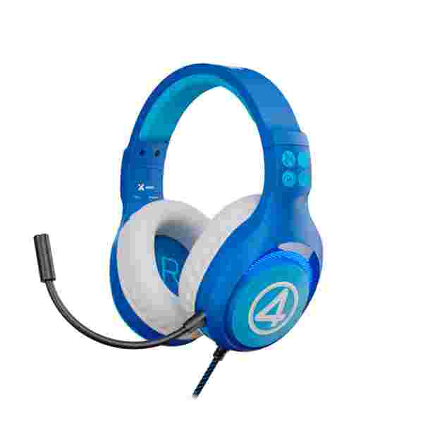 Audífono_con_Micrófono_XTECH_Marvel_Fantastic_4 Audífono con Micrófono XTECH Marvel Fantastic 4 | Jack 3.5 mm + USB | Luces LED | Control de Volumen | XTH-M566F4 - Imagen 1