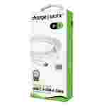 Cable Micro USB ChargeWorx | 3 FT (0.9m) | Blanco | Carga y Sincronización | Smartphones & Tablets