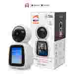 Cámara Nexxt Smart PTZ con Pantalla | 1080P Full HD | Videollamada de un Toque | Movimiento 355° | NHC-IP20