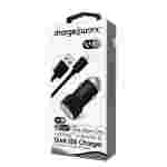 Cargador para Carro Chargeworx | Dual + Cable Lightning | Negro | CX3045BK