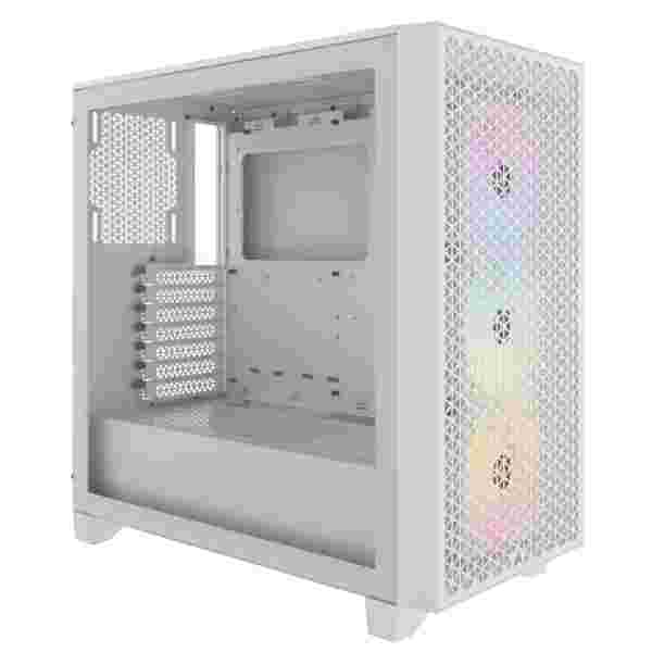 Case_Corsair_3000D_RGB_Airflow Case Corsair 3000D RGB Airflow | Mid Tower | White | (CC-9011256-WW) - Imagen 1