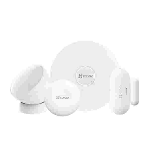 Kit de Alarma Inteligente Ezviz | Hub A3 + Sensor PIR + Contacto Magnético + Botón Inteligente | Seguridad Inalámbrica ZigBee - Imagen 1